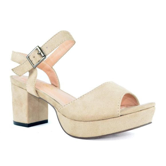 WOMEN'S ANKLE STRAP BLOCK HEELS - Picture 2 of 6